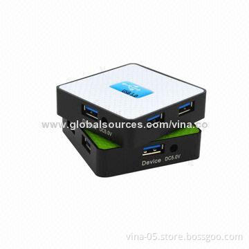 USB3.0 Combo Card Readers with 3-port USB Hub, Plug-and-play Function